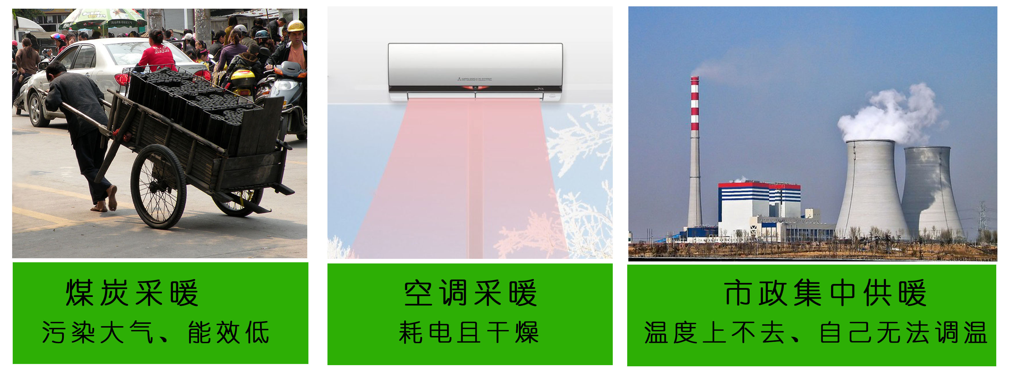 不同采暖方式的詳細(xì)對比